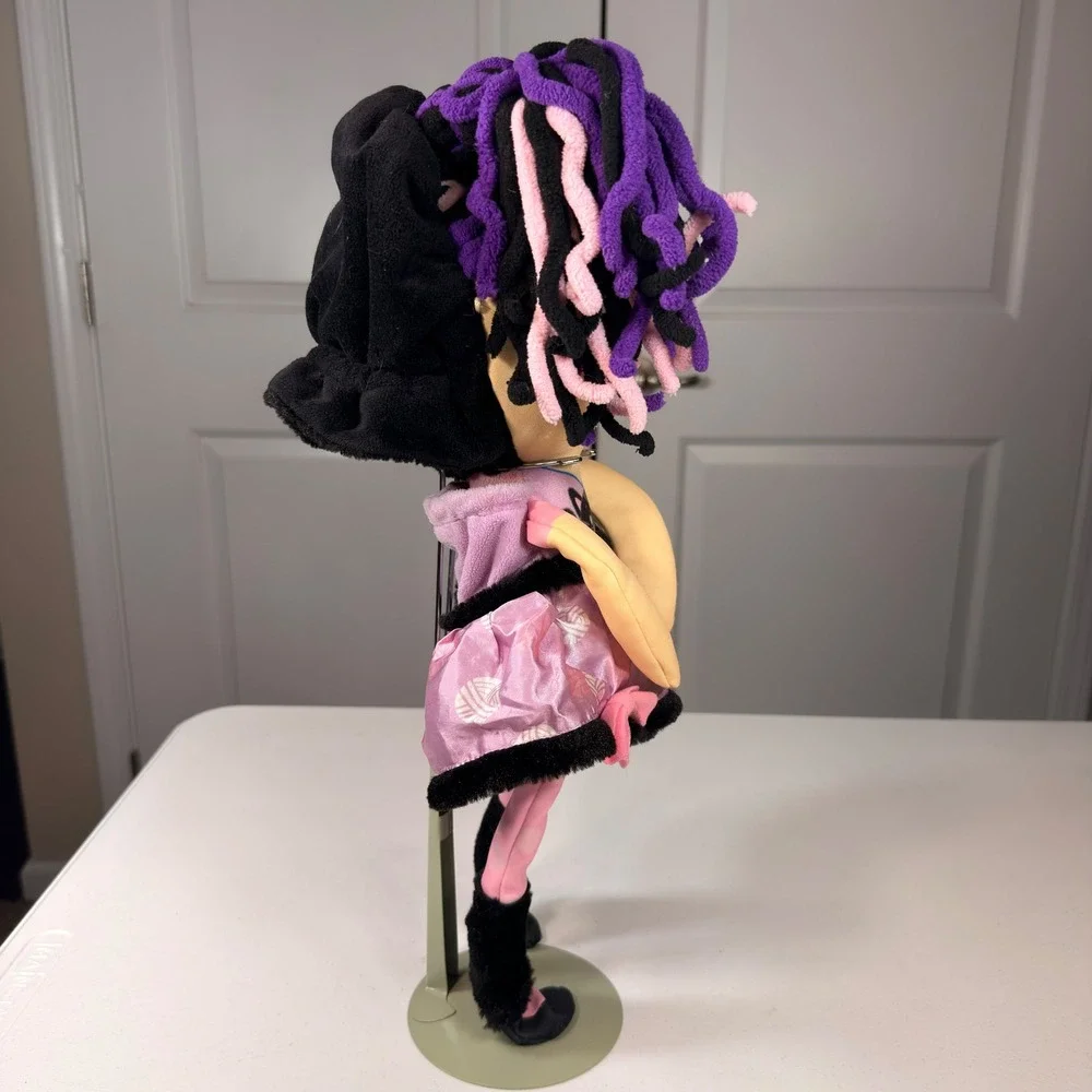 Flip Zee Girls Kitty Cat Zuri 2 in 1 Transformation Plush Doll Purple Pink 19